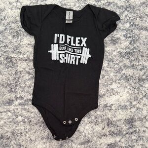 Gildan Black Baby Bodysuit with Fun Graphic